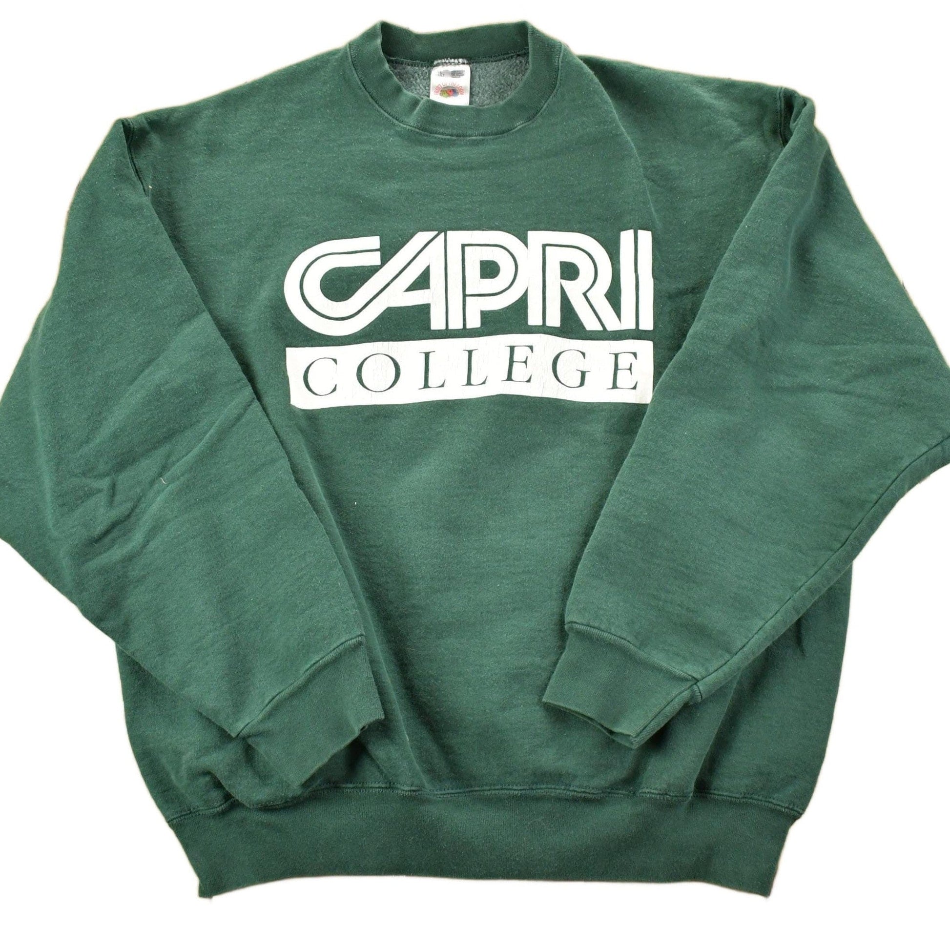 Vintage 1990s Capri College Heavyweight University Collegiate Crewneck Men's XL from propervintagecanada