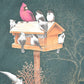 Vintage 1990s Cardinal Birdhouses Souvenir Collared Crewneck Sweatshirt Women's L from propervintagecanada