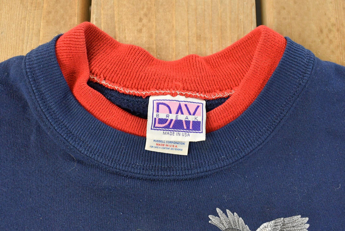 Vintage 1990s Cardinal Birds Double Collared Crewneck Sweatshirt Men's Large from propervintagecanada