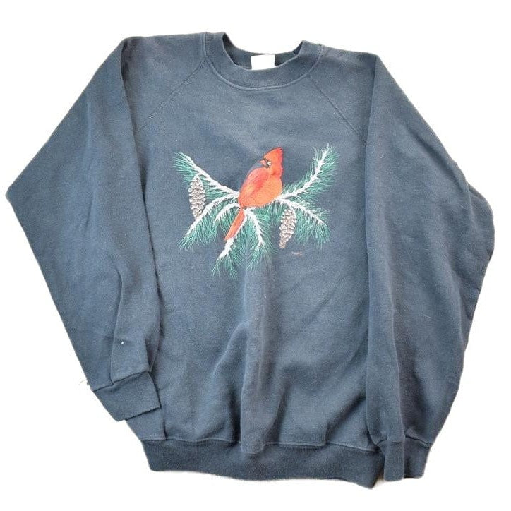 Vintage 1990s Cardinal Embroidered Crewneck Men's XL from propervintagecanada