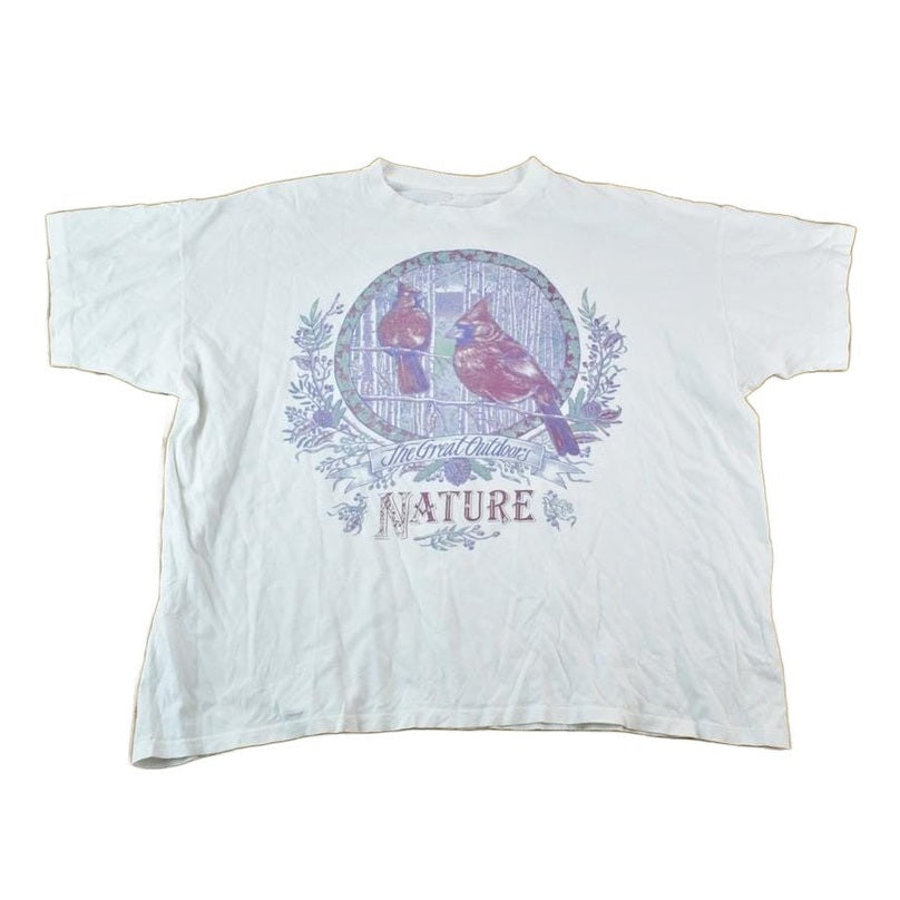 Vintage 1990s Cardinal Nature Graphic T-Shirt Men's 2XL from propervintagecanada