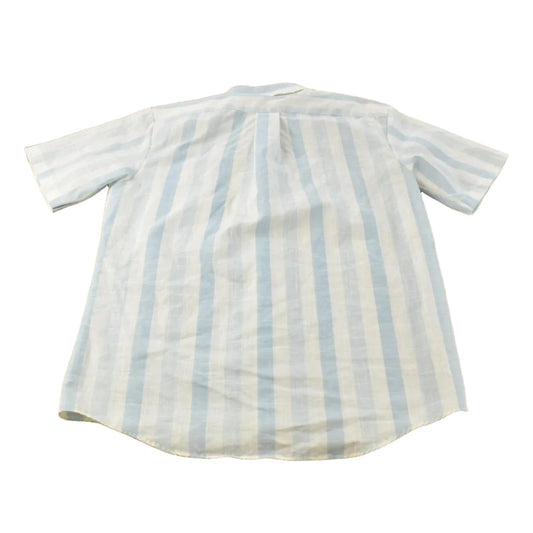Vintage 1990s Career Club Striped Button Up Shirt Men's L from propervintagecanada