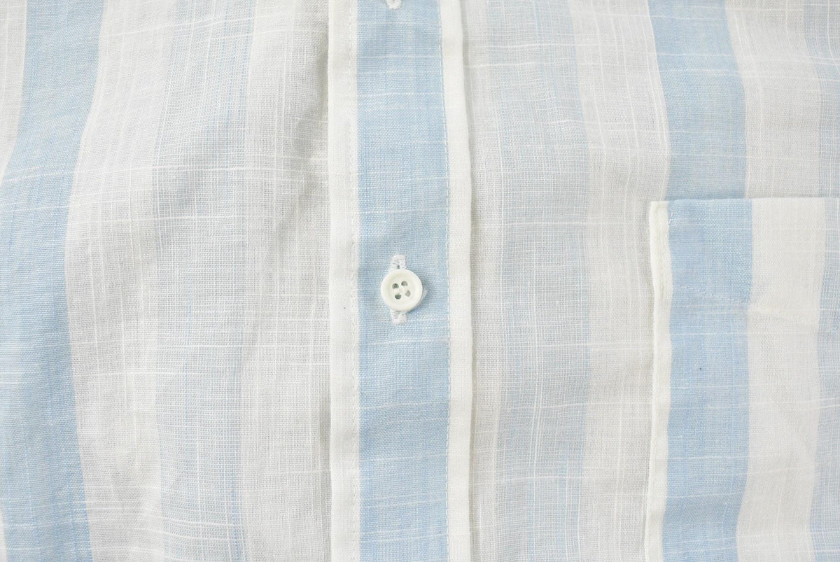 Vintage 1990s Career Club Striped Button Up Shirt Men's L from propervintagecanada