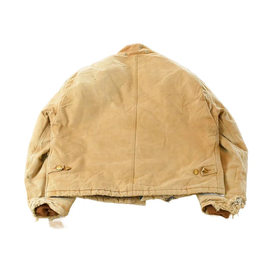 Vintage 1990s Carhartt Arctic Quilt Lined Distressed Jacket Men's XL / Thrashed Sun Faded / Black Workwear Coat from propervintagecanada