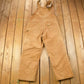 Vintage 1990s Carhartt Beige Double Knee Canvas Quilted Overalls Men's 38 x 30 from propervintagecanada