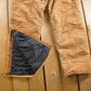 Vintage 1990s Carhartt Beige Double Knee Canvas Quilted Overalls Men's 38 x 30.5 from propervintagecanada