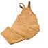 Vintage 1990s Carhartt Beige Double Knee Canvas Quilted Overalls Men&