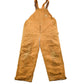 Vintage 1990s Carhartt Beige Double Knee Canvas Quilted Overalls Men's 44 x 30 from propervintagecanada