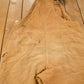 Vintage 1990s Carhartt Beige Double Knee Canvas Quilted Overalls Men's 46 x 30 from propervintagecanada