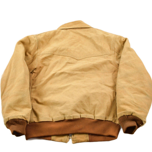 Vintage 1990s Carhartt Beige Traditional Work Jacket Youth M from propervintagecanada