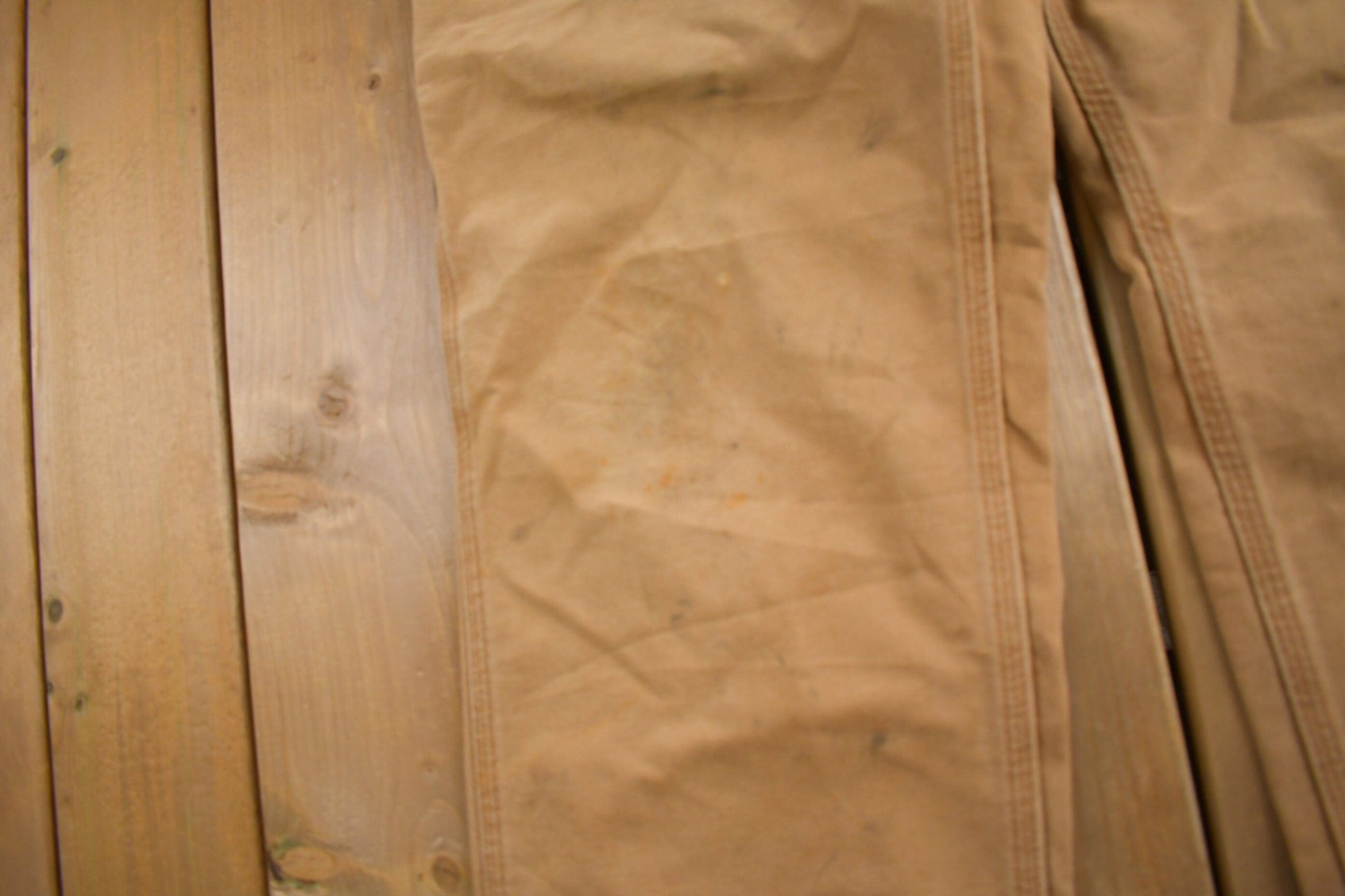 Vintage 1990s Carhartt Beige Work Pants Men's 34 x 30 from propervintagecanada