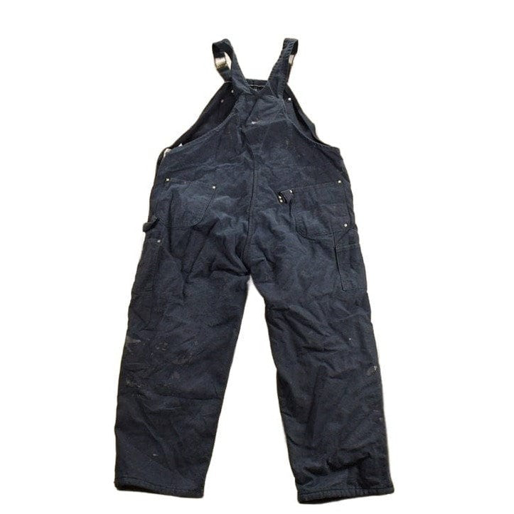 Vintage 1990s Carhartt Black Canvas Double Knee Overalls from propervintagecanada