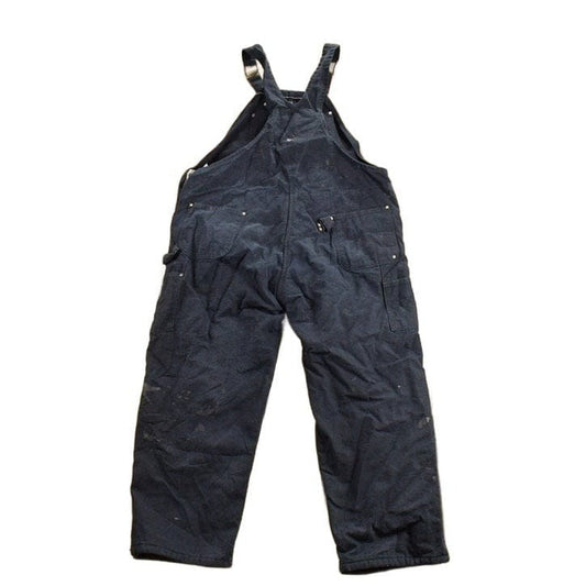 Vintage 1990s Carhartt Black Canvas Double Knee Overalls from propervintagecanada