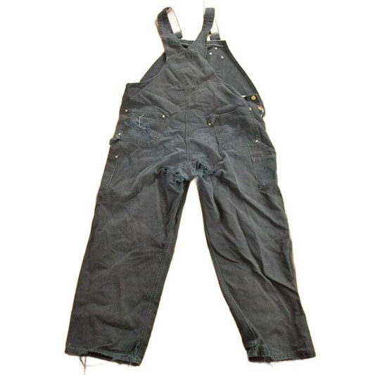 Vintage 1990s Carhartt Black Canvas Double Knee Overalls Men's 44 x 32 from propervintagecanada