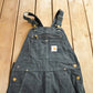 Vintage 1990s Carhartt Black Canvas Overalls Men's 40 x 31 from propervintagecanada