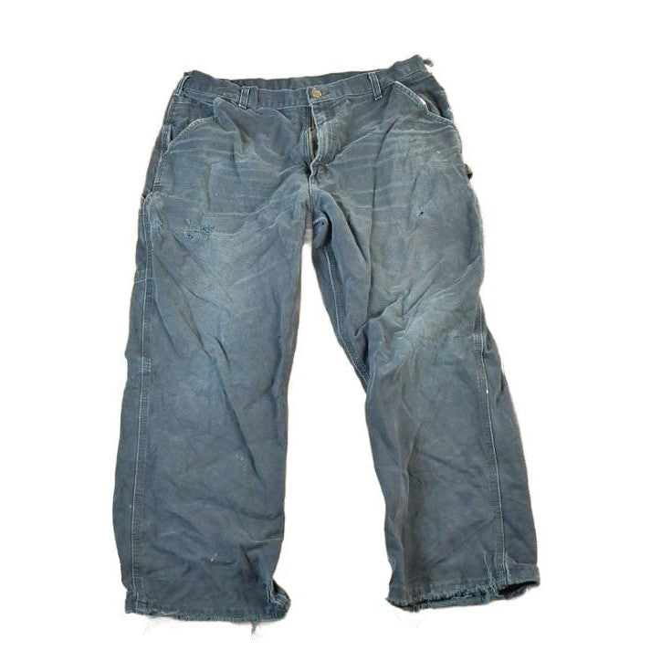 Vintage 1990s Carhartt Black Denim Work Jeans Men's 38 x 32 from propervintagecanada