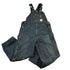 Vintage 1990s Carhartt Black Double Knee Canvas Overalls Men&