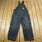 Vintage 1990s Carhartt Black Double Knee Canvas Overalls Men's 36 x 27 from propervintagecanada