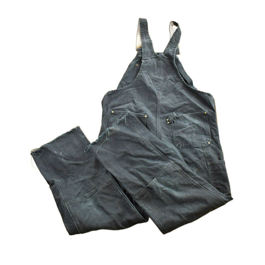 Vintage 1990s Carhartt Black Double Knee Canvas Overalls Men's 38 x 32 from propervintagecanada