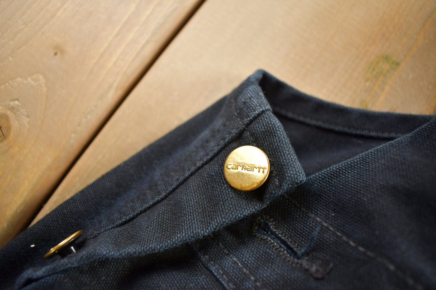 Vintage 1990s Carhartt Black Double Knee Canvas Overalls Men's 44 x 30 from propervintagecanada