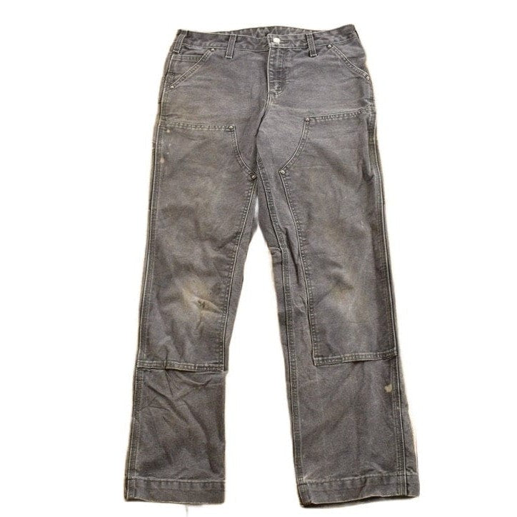 Vintage 1990s Carhartt Black Double Knee Work Pants Men's 31 x 29 from propervintagecanada
