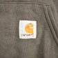 Vintage 1990s Carhartt Black Paint Splattered Hoodie Men's 2XL from propervintagecanada