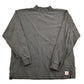 Vintage 1990s Carhartt Blank Black Long Sleeve Sweatshirt Men's 2XL from propervintagecanada