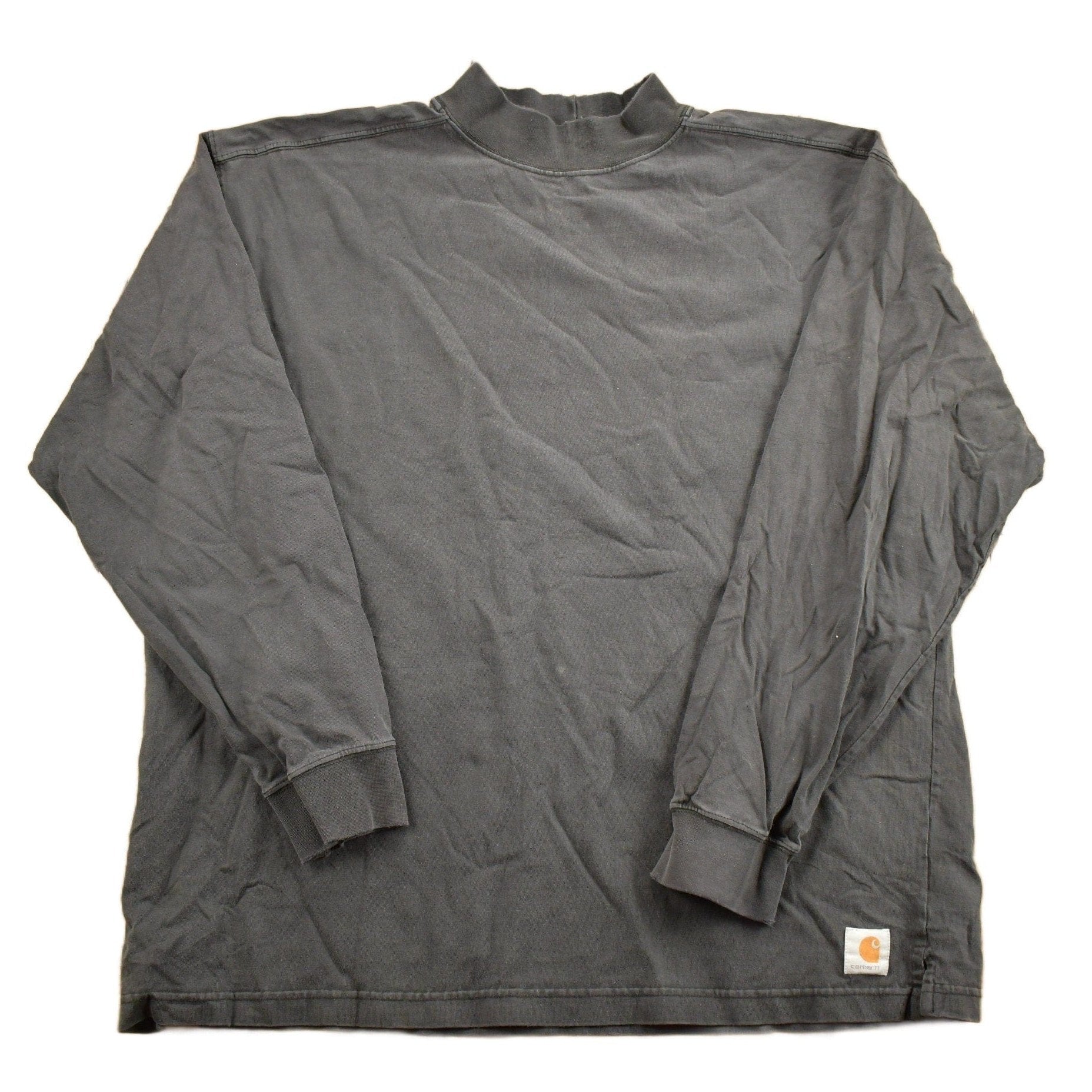 Vintage 1990s Carhartt Blank Black Long Sleeve Sweatshirt Men's 2XL from propervintagecanada