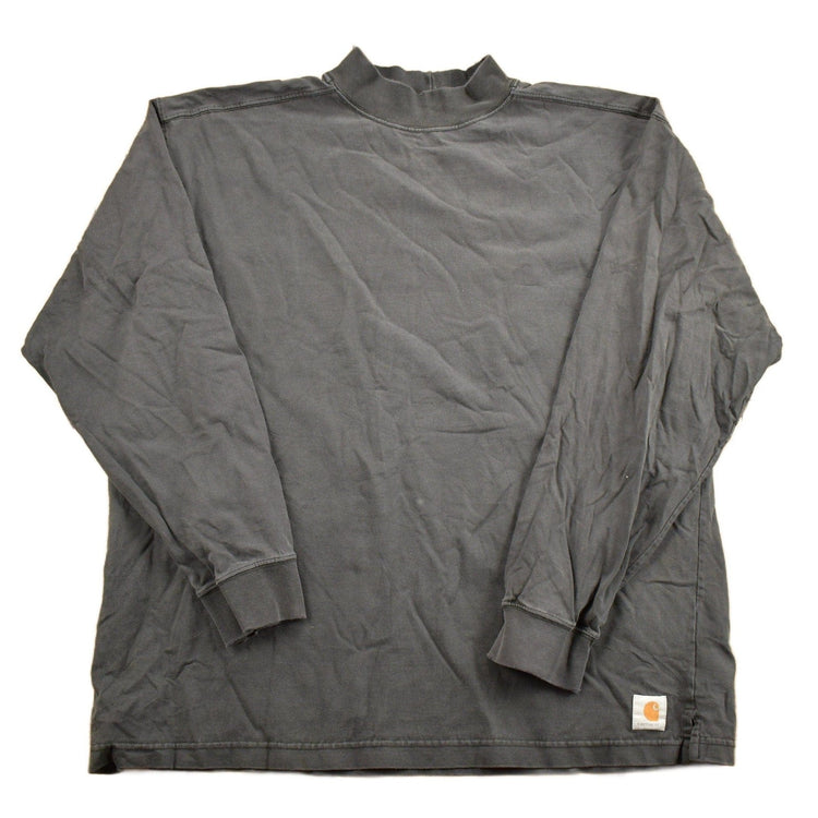 Vintage 1990s Carhartt Blank Black Long Sleeve Sweatshirt Men's 2XL from propervintagecanada
