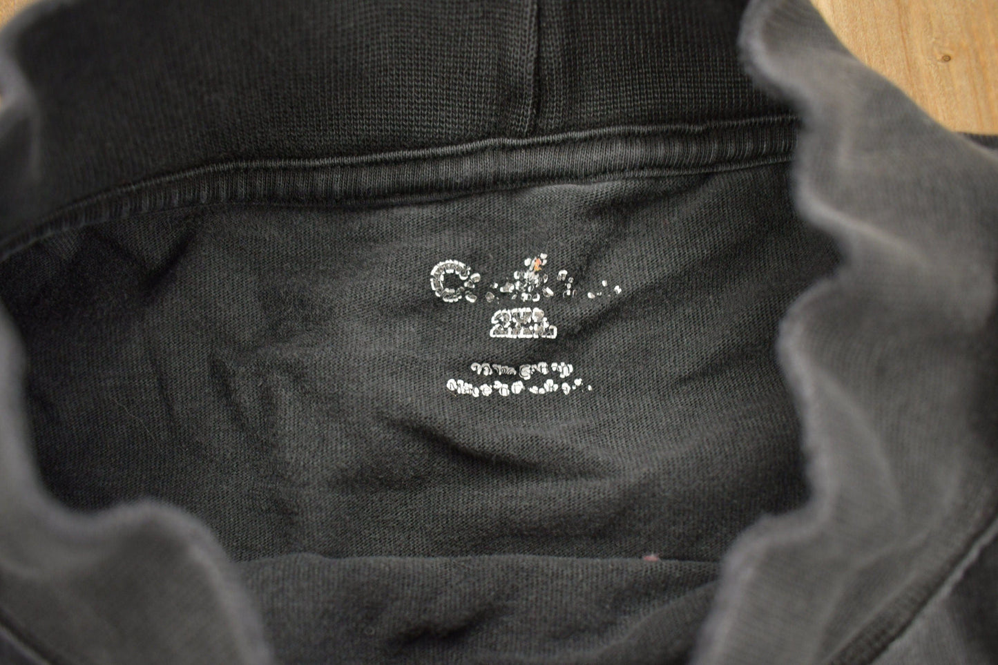 Vintage 1990s Carhartt Blank Black Long Sleeve Sweatshirt Men's 2XL from propervintagecanada