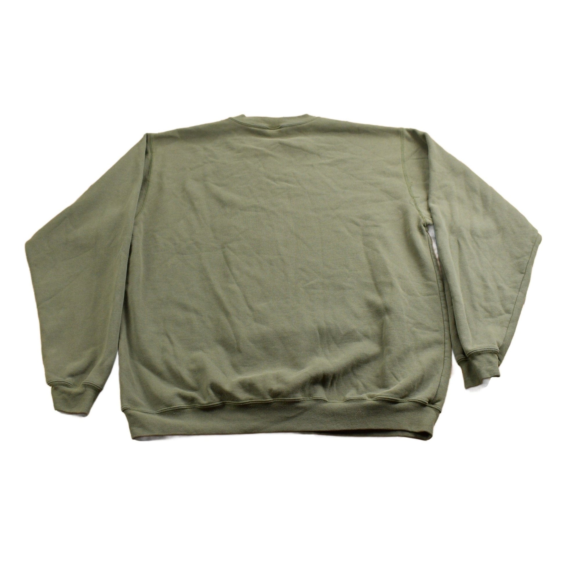 Vintage 1990s Carhartt Blank Green Crewneck Sweatshirt Men's Large from propervintagecanada