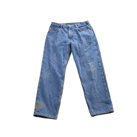 Vintage 1990s Carhartt Blanket Lined Blue Jeans Men's 36 x 30 from propervintagecanada