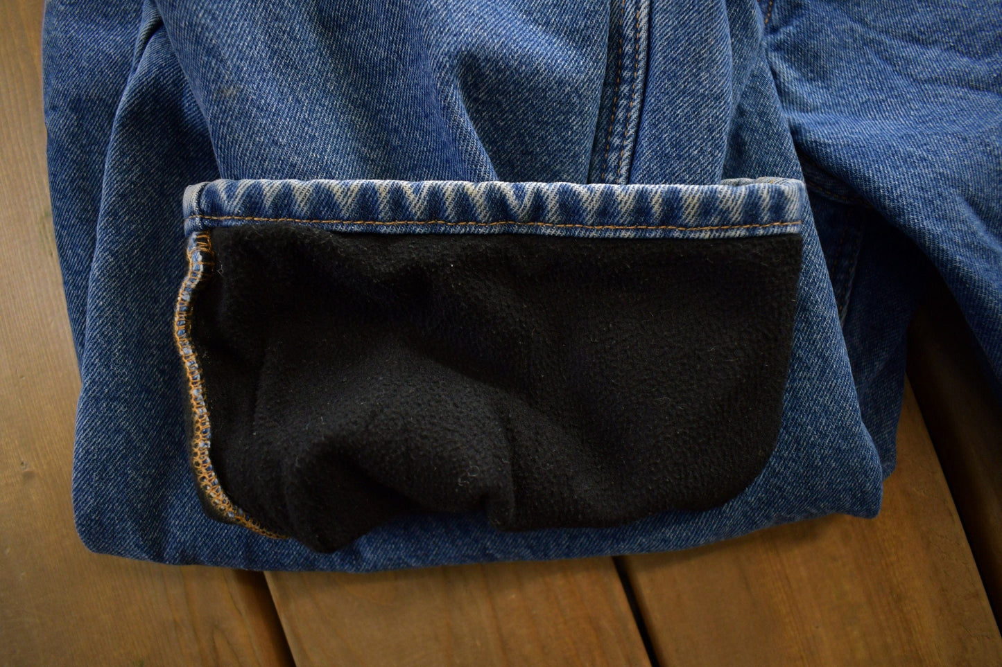 Vintage 1990s Carhartt Blanket Lined Blue Jeans Men's 36 x 30 from propervintagecanada