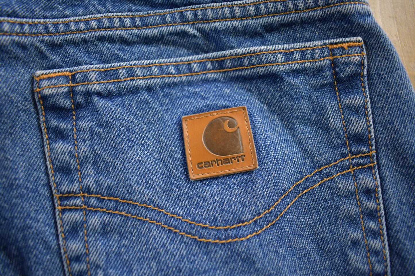 Vintage 1990s Carhartt Blanket Lined Blue Jeans Men's 36 x 30 from propervintagecanada