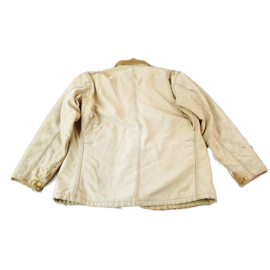 Vintage 1990s Carhartt Blanket Lined Button up Chore Coat Made In USA Size 40