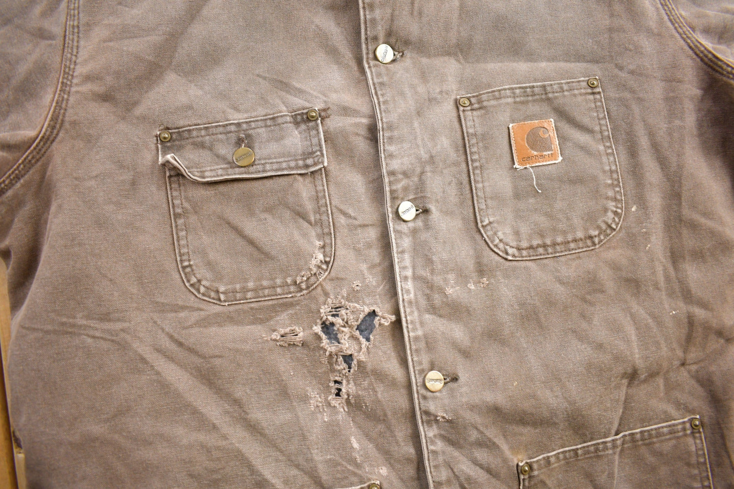 Vintage 1990s Carhartt Blanket Lined Chore Coat from propervintagecanada