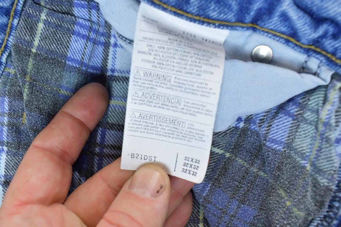 Vintage 1990s Carhartt Blanket Lined Denim Jeans Men's 32x32 from propervintagecanada