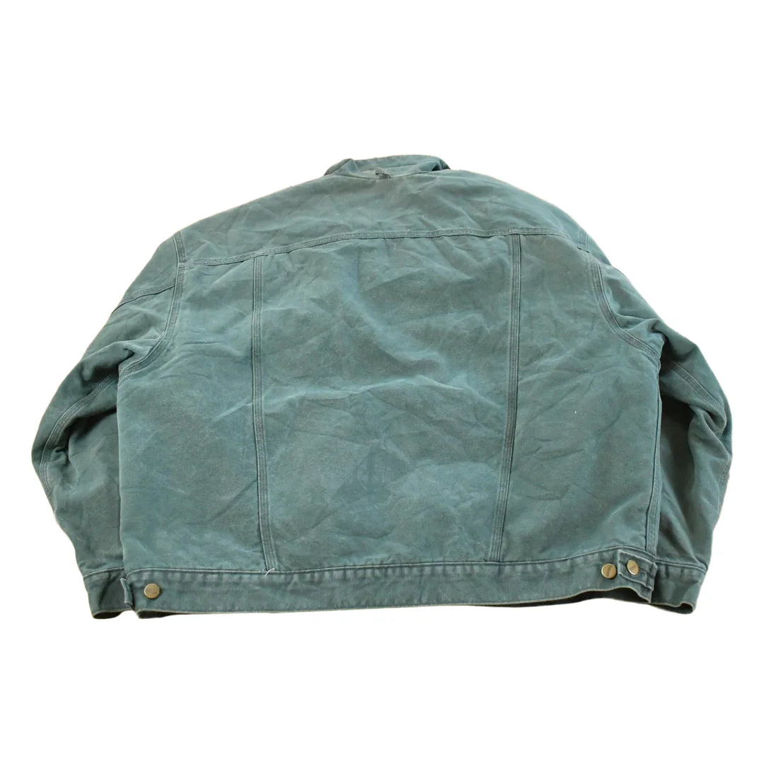 Vintage 1990s Carhartt Blanket Lined Duck Jean Trucker Jacket Men's 2XL from propervintagecanada