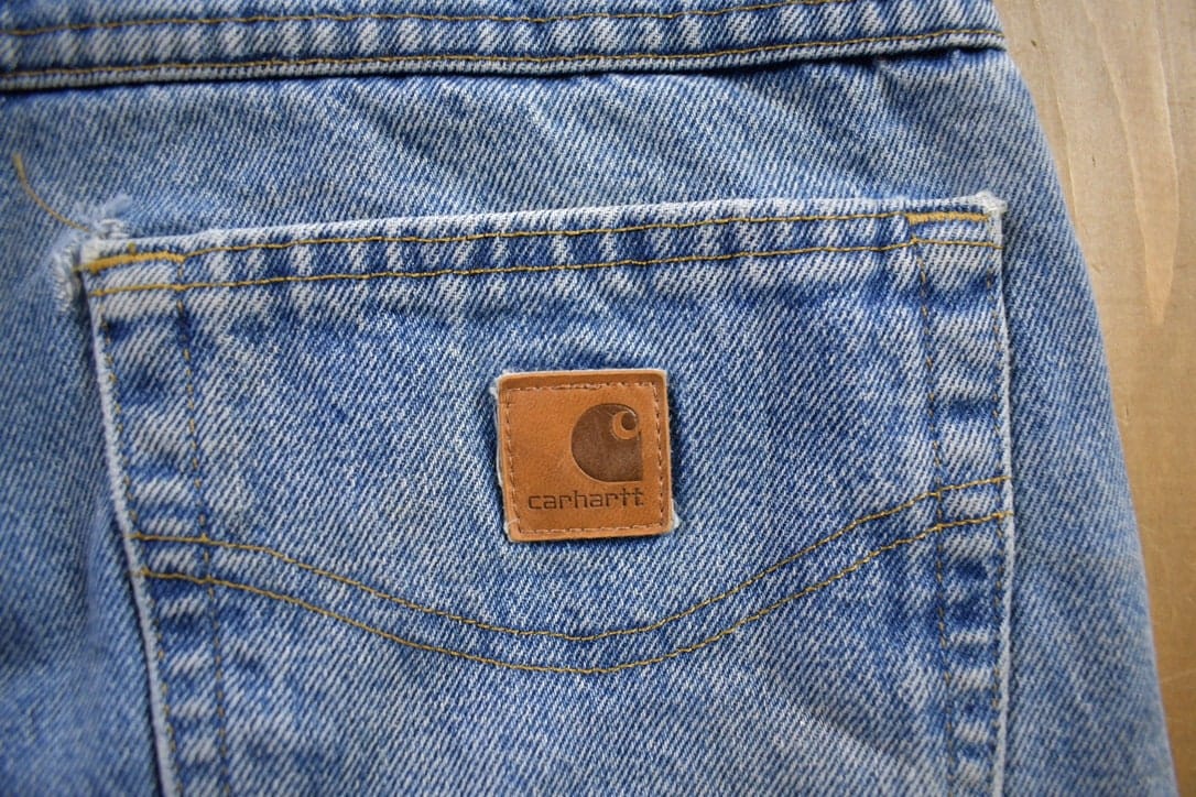 Vintage 1990s Carhartt Blanket Lined Pants Men's 32 x 30 from propervintagecanada