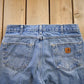 Vintage 1990s Carhartt Blanket Lined Pants Men's 32 x 30 from propervintagecanada