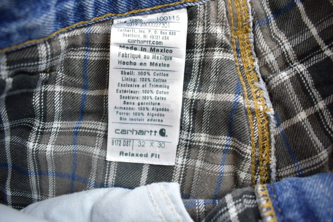 Vintage 1990s Carhartt Blanket Lined Work Pants Men's 32 x 30 from propervintagecanada