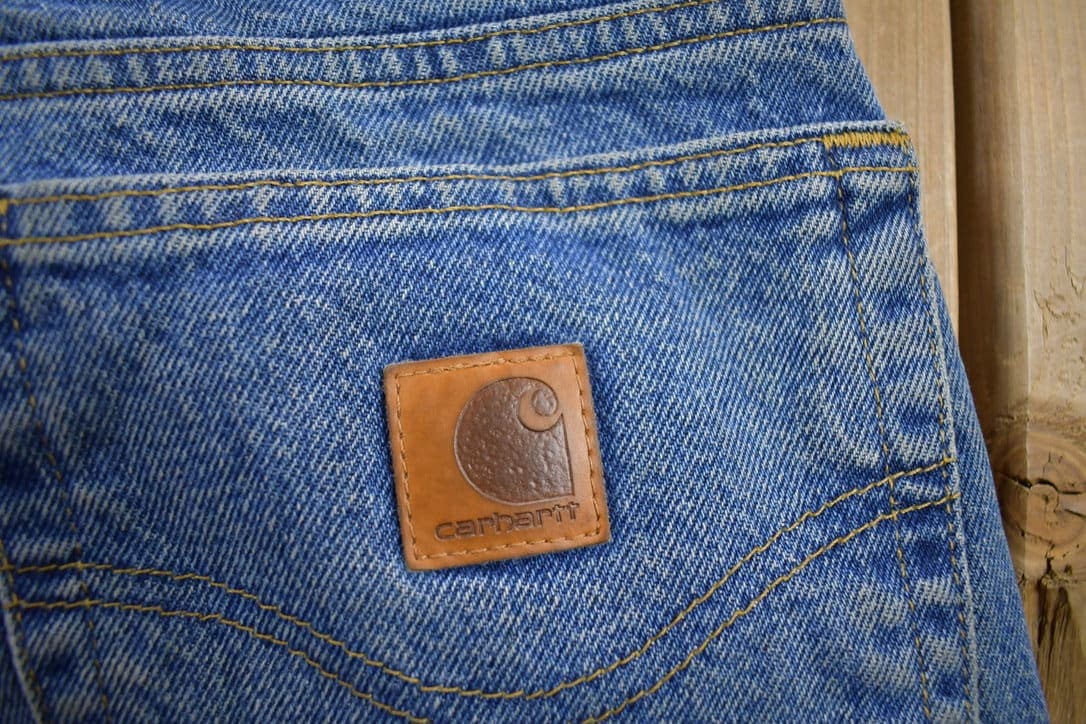 Vintage 1990s Carhartt Blanket Lined Work Pants Men's 33 x 34 from propervintagecanada