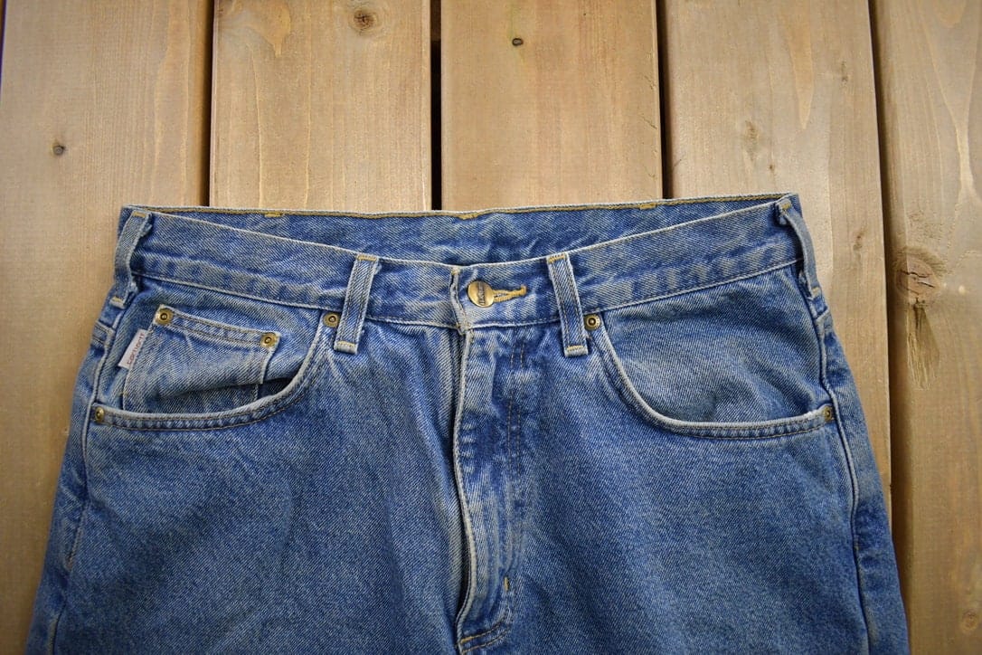Vintage 1990s Carhartt Blanket Lined Work Pants Men's 33 x 34 from propervintagecanada