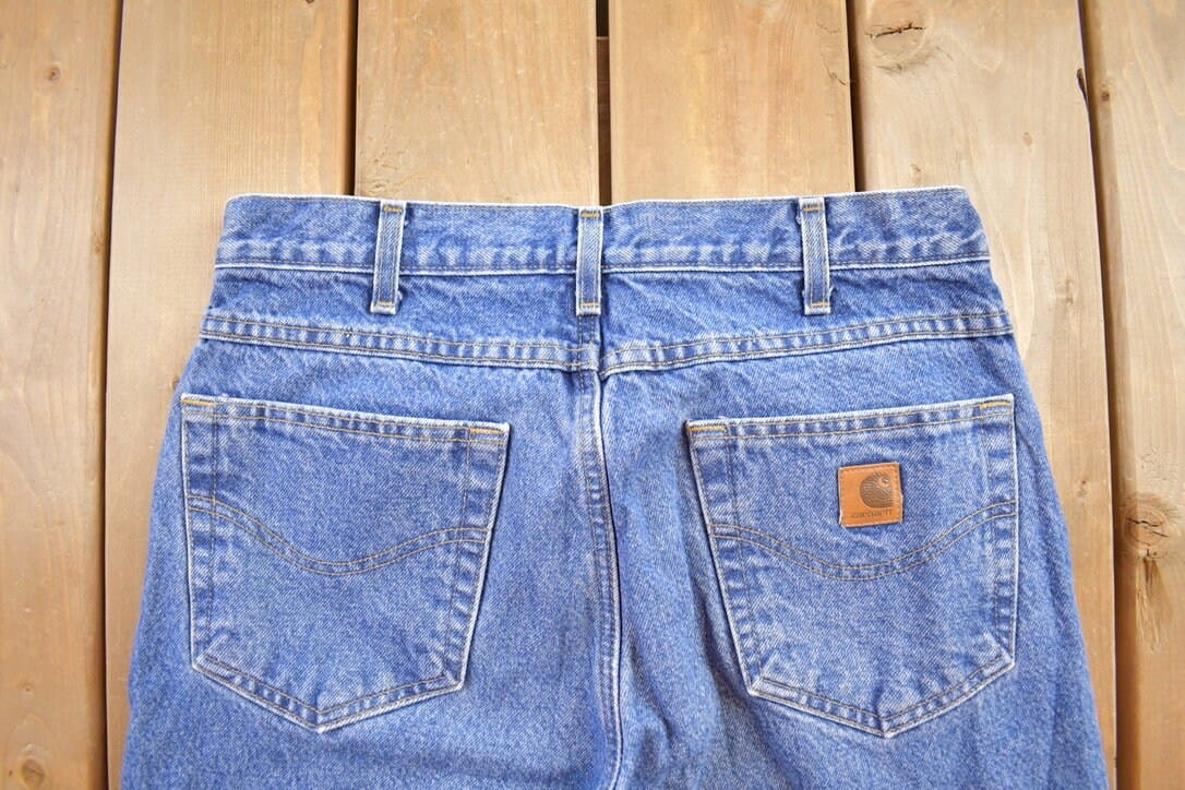 Vintage 1990s Carhartt Blanket Lined Work Pants Men's 33x32 from propervintagecanada