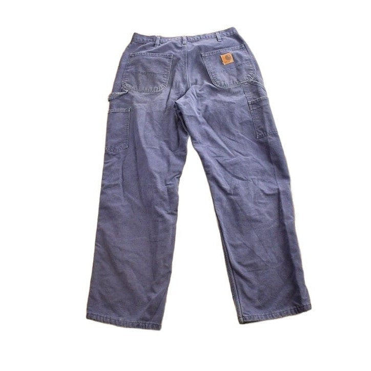 Vintage 1990s Carhartt Blanket Lined Work Pants Men's 34 x 32 from propervintagecanada