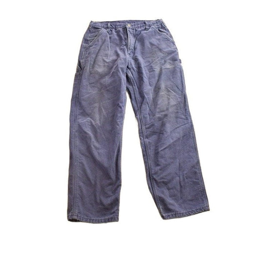 Vintage 1990s Carhartt Blanket Lined Work Pants Men's 34 x 32 from propervintagecanada