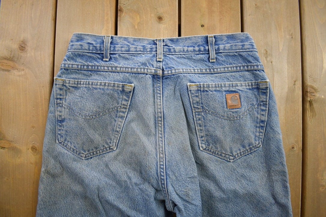 Vintage 1990s Carhartt Blanket Lined Work Pants Men's 34 x 36 from propervintagecanada