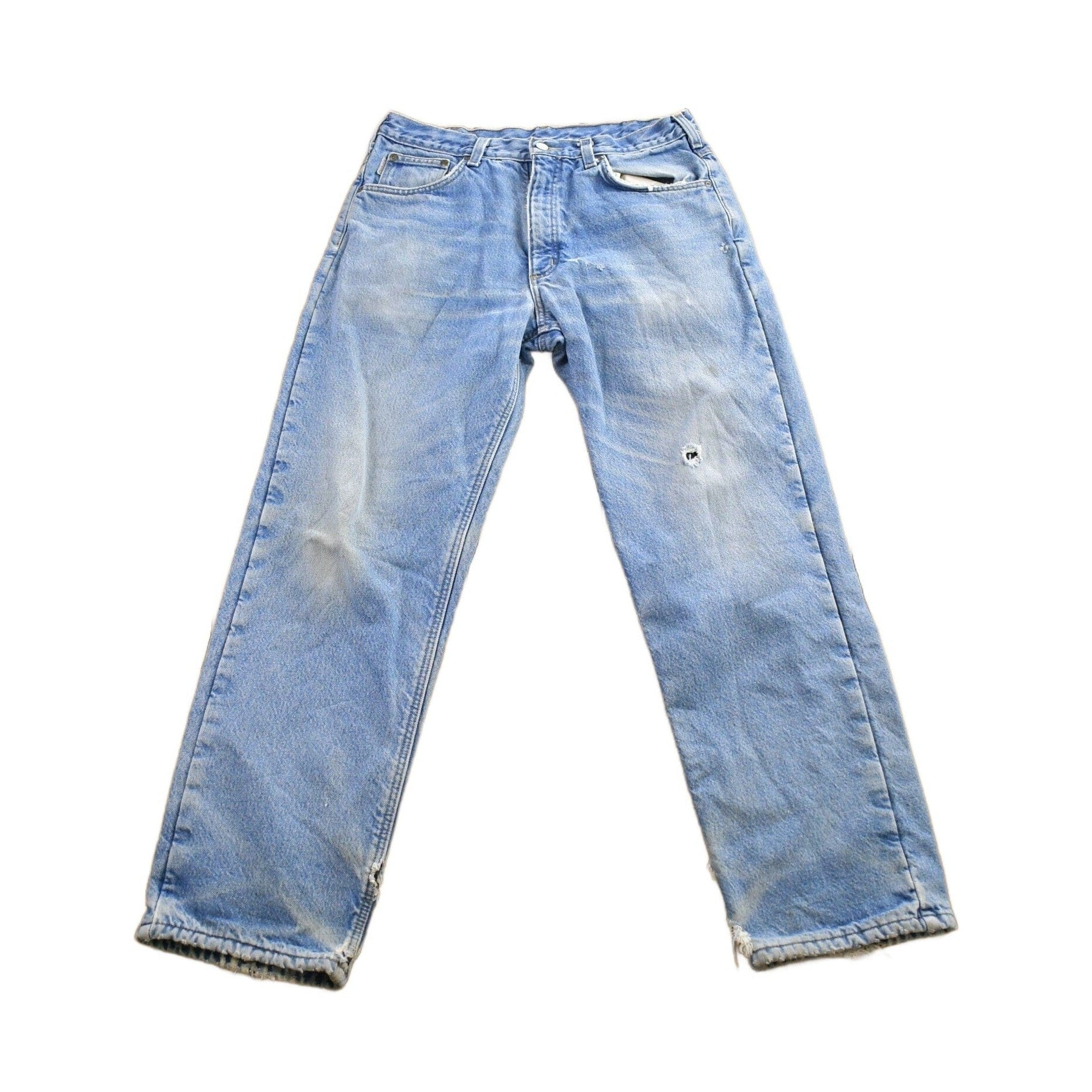 Vintage 1990s Carhartt Blanket Lined Work Pants Men's 34x30 from propervintagecanada