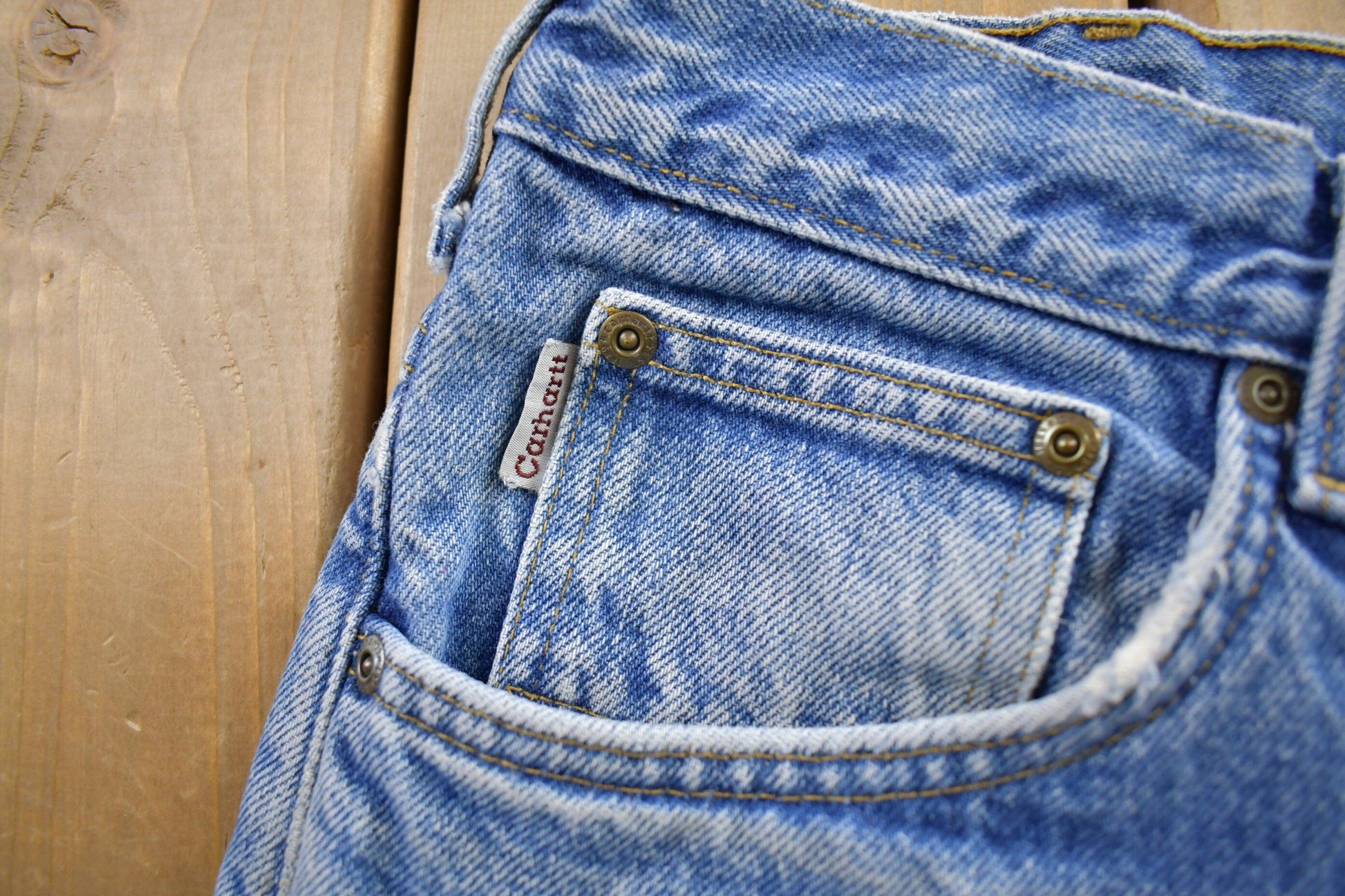 Vintage 1990s Carhartt Blanket Lined Work Pants Men's 34x30 from propervintagecanada