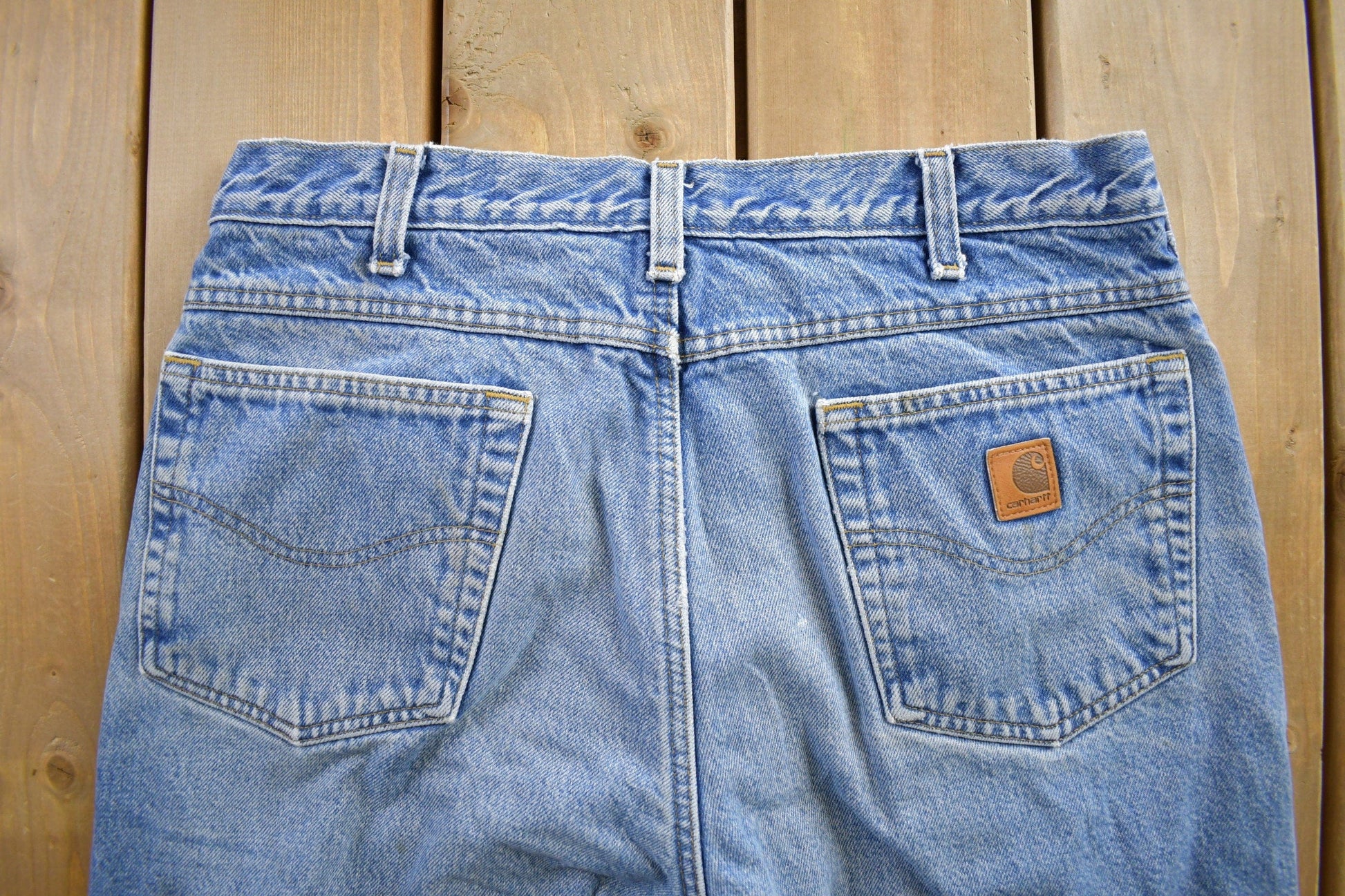 Vintage 1990s Carhartt Blanket Lined Work Pants Men's 34x30 from propervintagecanada